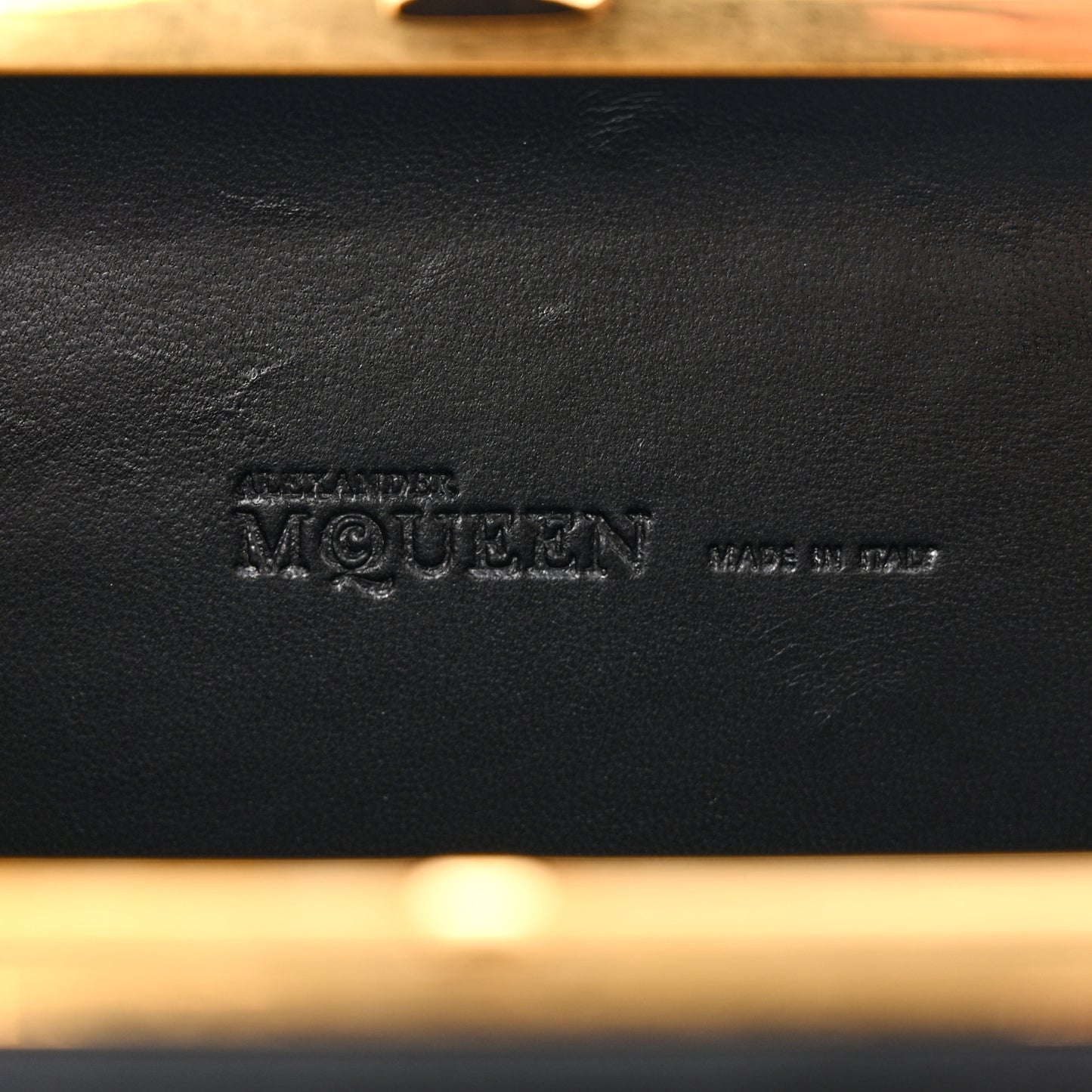 Nappa Studded Skull Box Clutch Black