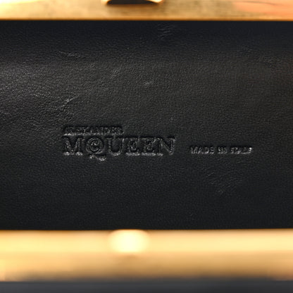 Alexander McQueen Nappa Studded Skull Box Clutch Black 6 of 13