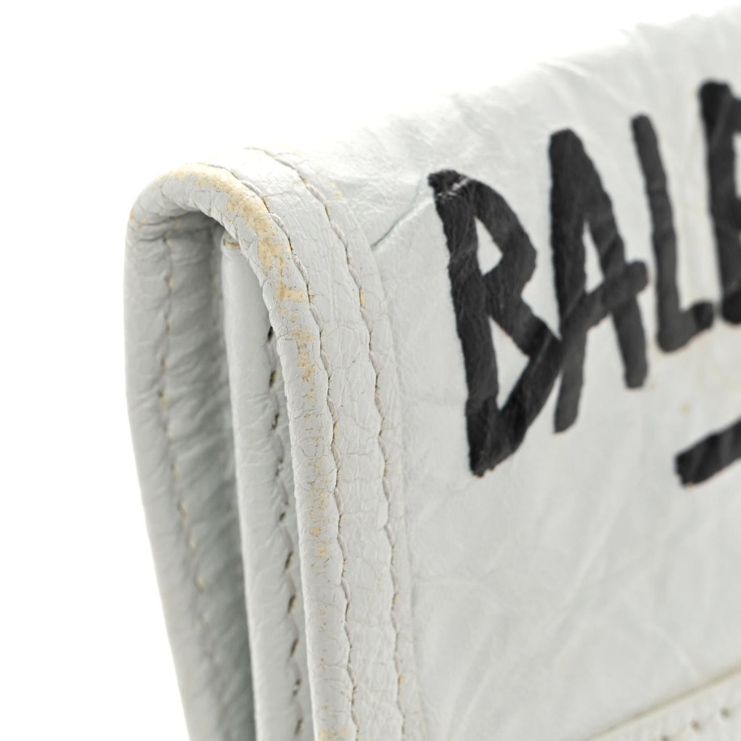 Agneau Arena Graffiti All Over Small Explorer Pouch with Strap White Multicolor