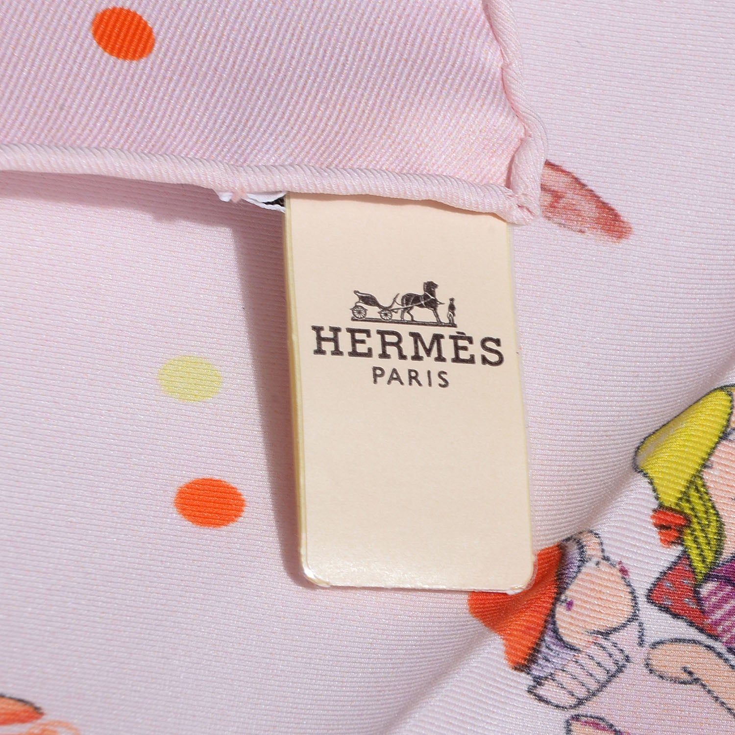 Hermes Silk Les Parisiennes Scarf 70 Rose Pale Turquoise Vert 7 of 7