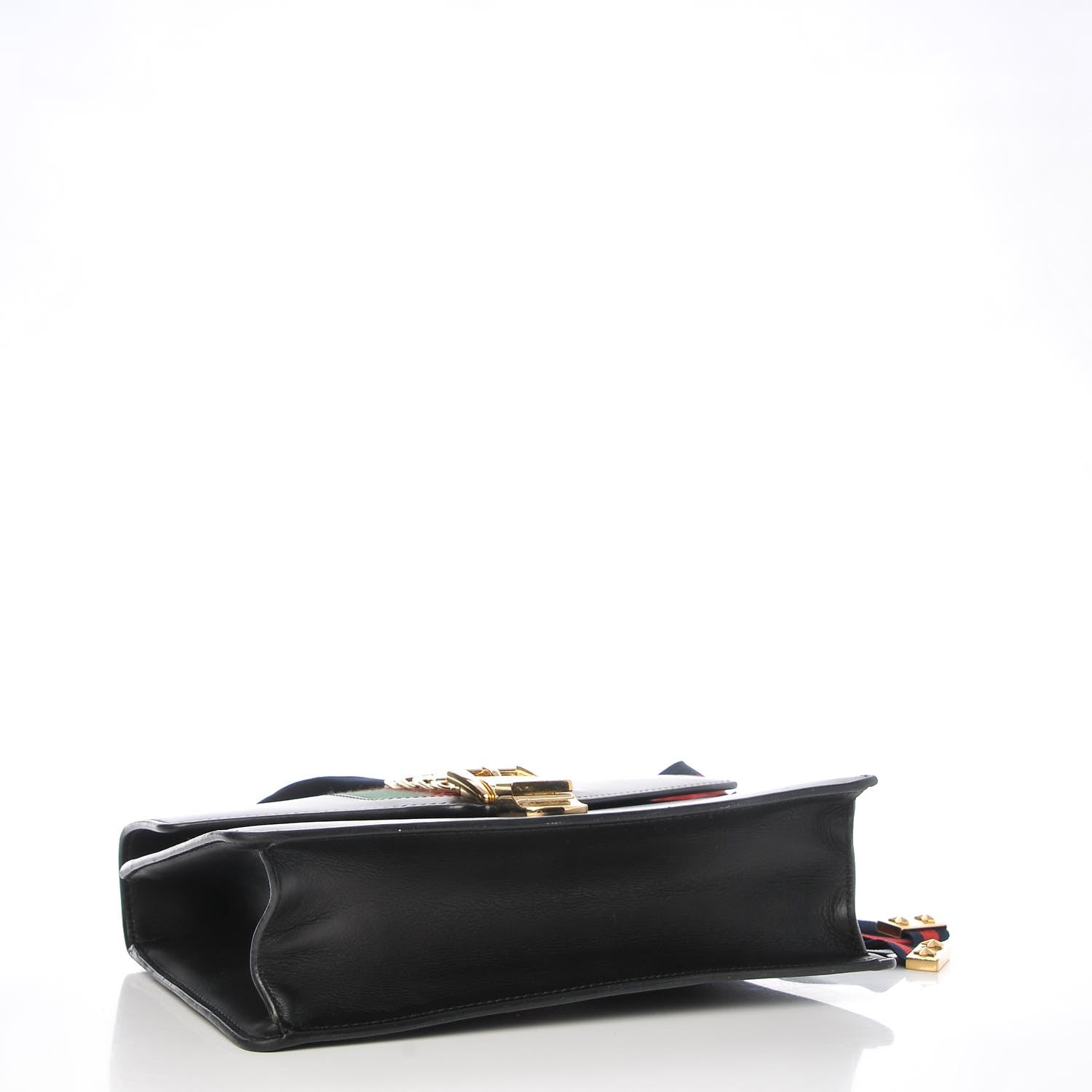 Gucci Calfskin Small Sylvie Shoulder Bag Black 5 of 10