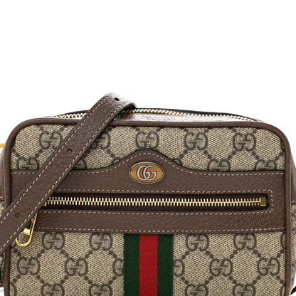 Gucci GG Supreme Monogram Web Mini Ophidia Shoulder Bag Brown 8 of 11