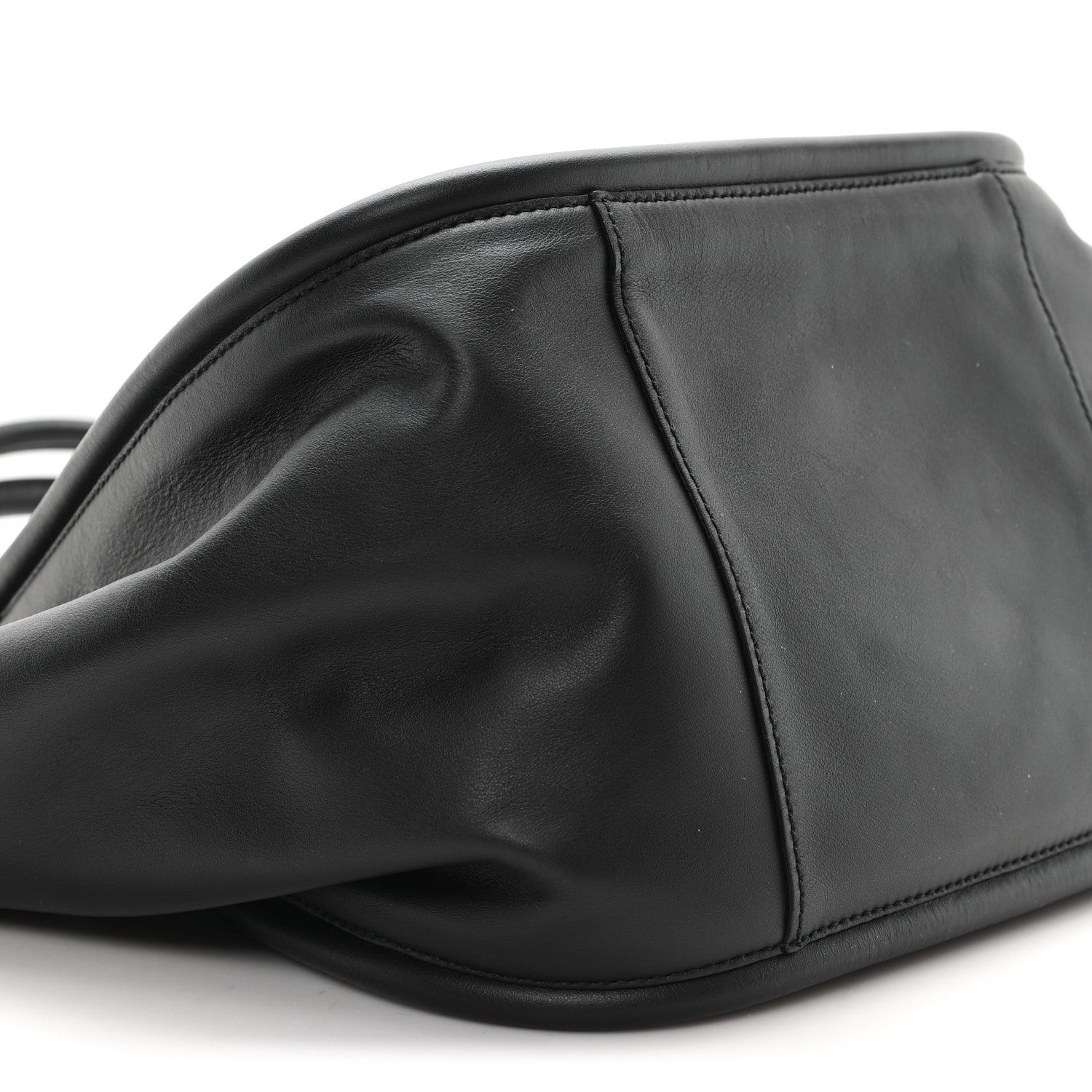 Proenza Schouler Calfskin Large Ruched Tote Black 9 of 10