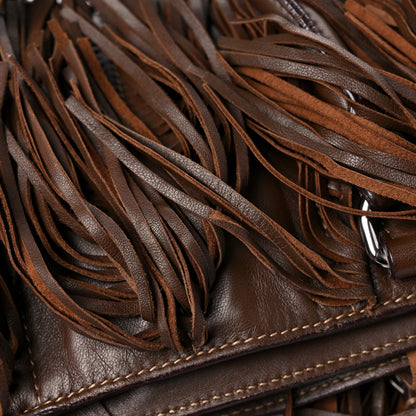 Prada Nappa Fringe Shopping Tote Noce 13 of 15
