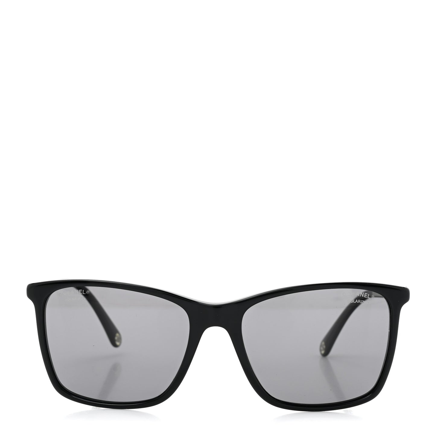 Acetate Polarized Square Sunglasses 5447 Black