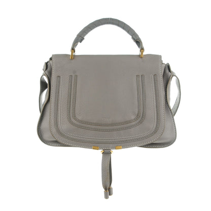Chloe Calfskin Marcie Top Handle Bag Cashmere Grey 1 of 11