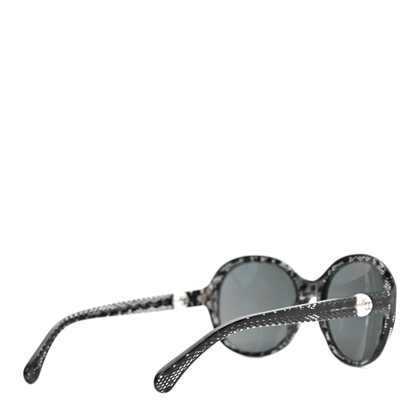 Glitter Acetate CC Pearl Sunglasses 5211-H Black