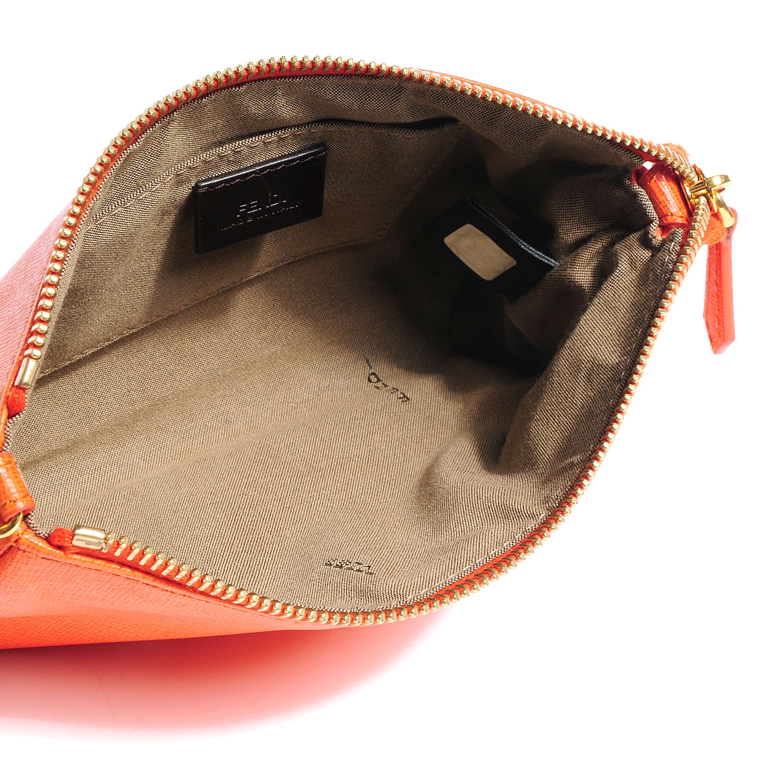 Fendi Vitello Elite Pochette Arancio 5 of 9