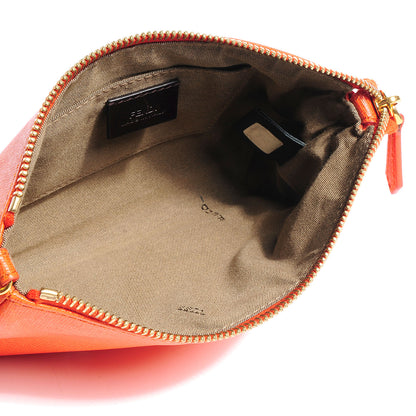 Fendi Vitello Elite Pochette Arancio 5 of 9