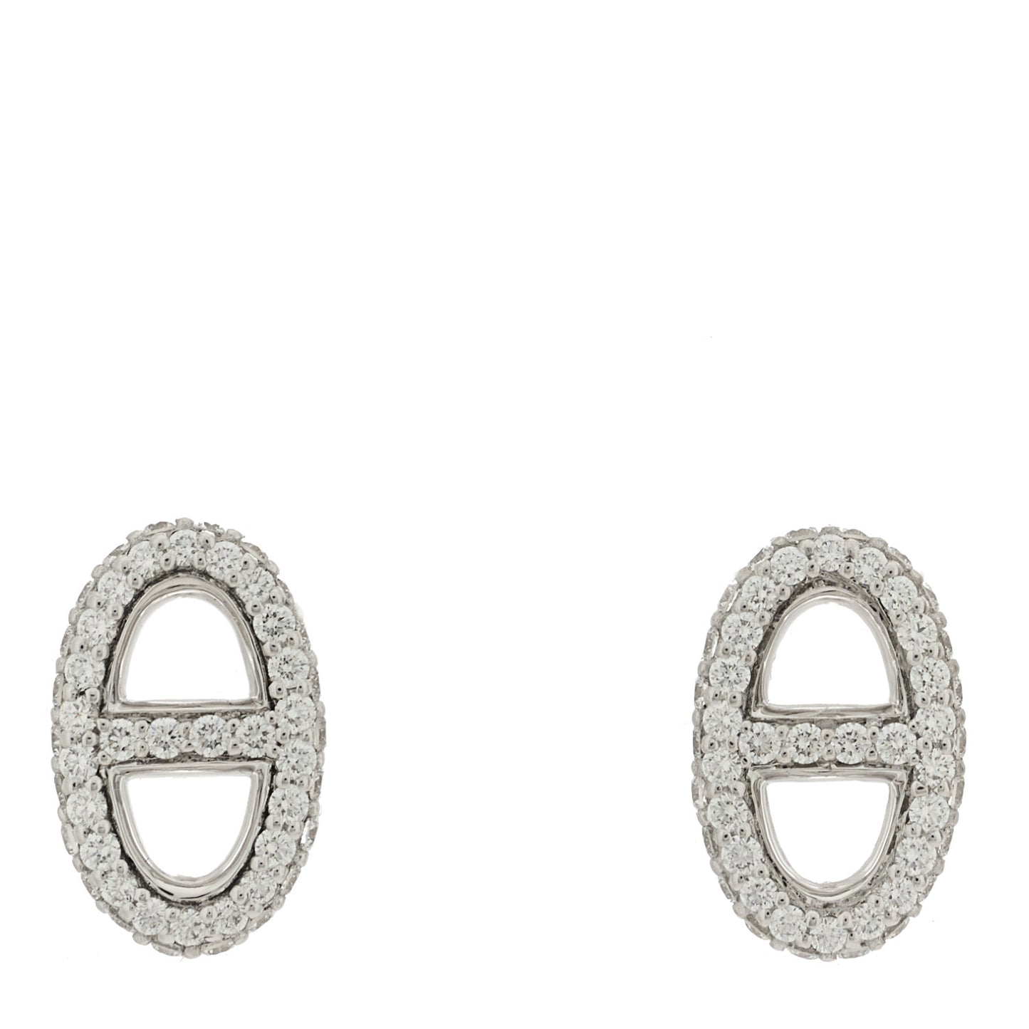 18K White Gold Diamond New Farandole Earrings