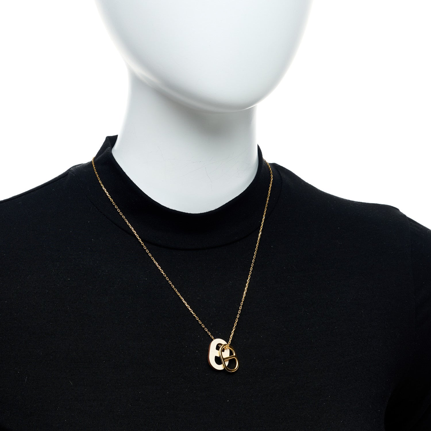 Hermes Swift O'Maillon Pendant Necklace Craie 2 of 7