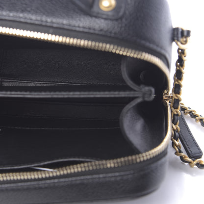 Chanel Caviar Quilted Small CC Filigree Vanity Case Black 5 of 11