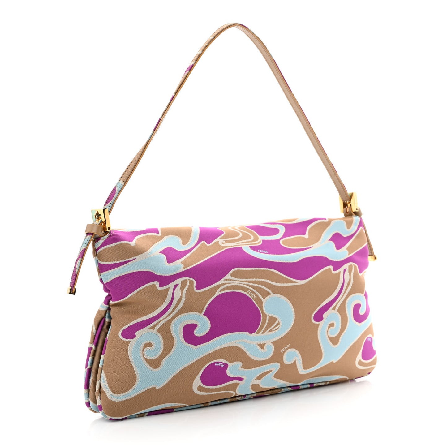 Satin Printed Baguette Multicolor