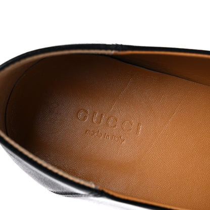 Gucci Goatskin Womens Horsebit Mid-Heel Loafers 39 Black 13 of 16