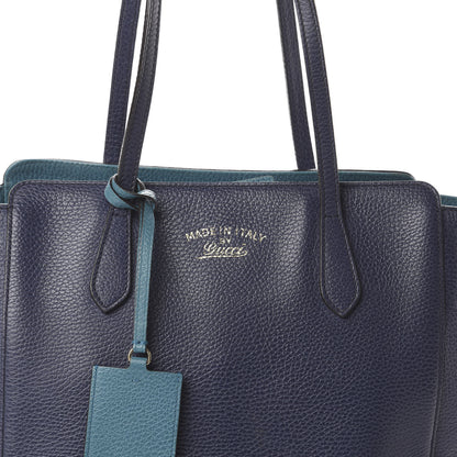 Gucci Dollar Calfskin Small Swing Tote Classic Marine Deep Cobalt 7 of 7
