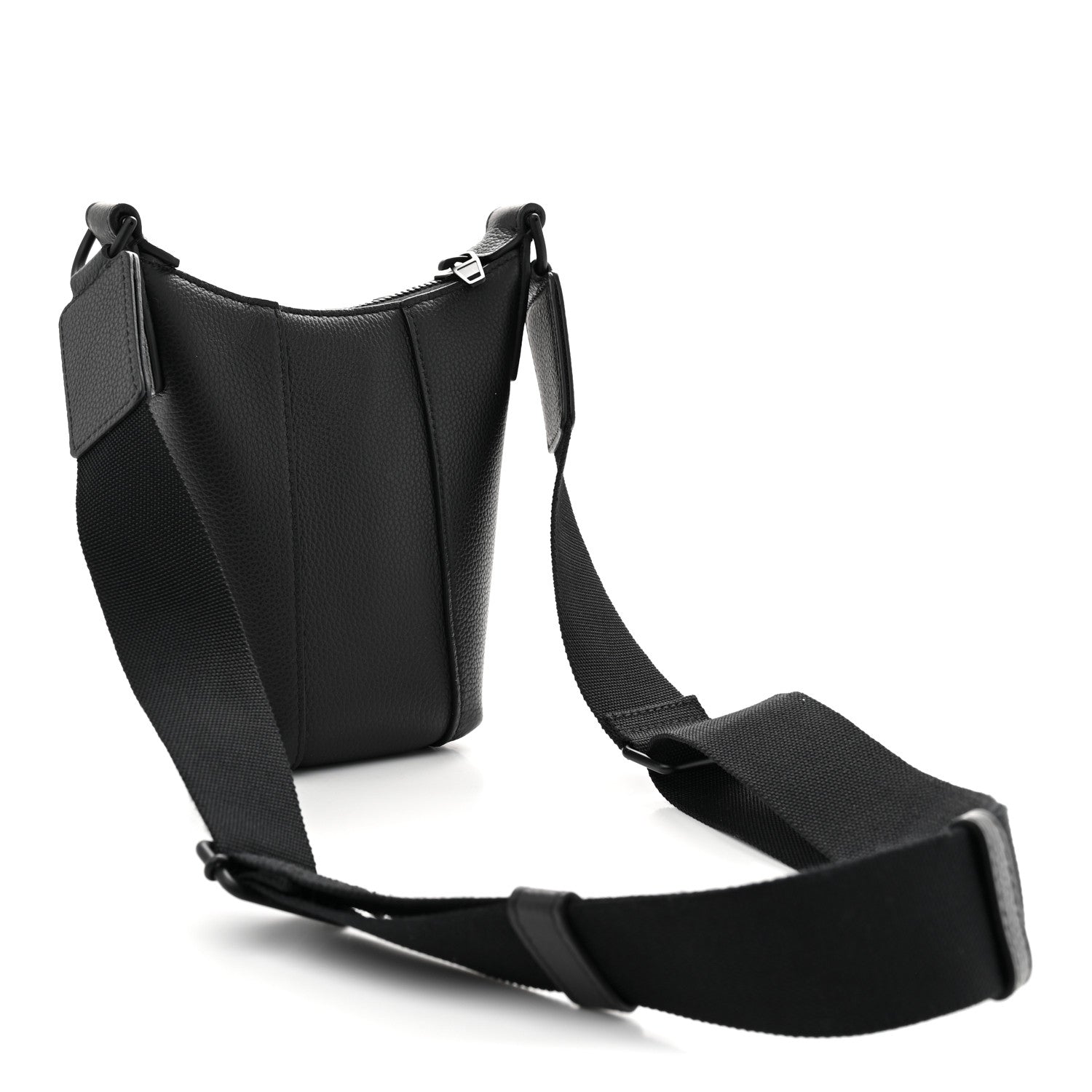Balenciaga Calfskin Hourglass Phone Holder Bag Black 3 of 9