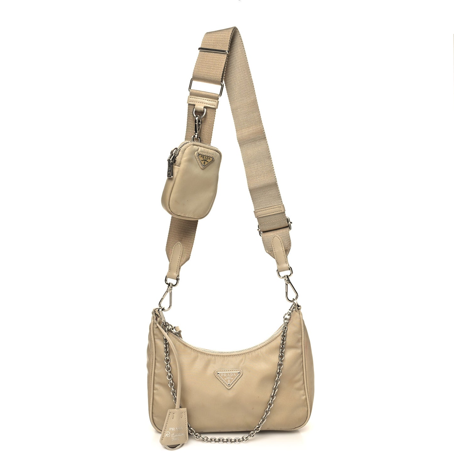 Re-Nylon Saffiano Re-Edition 2005 Shoulder Bag Deserto