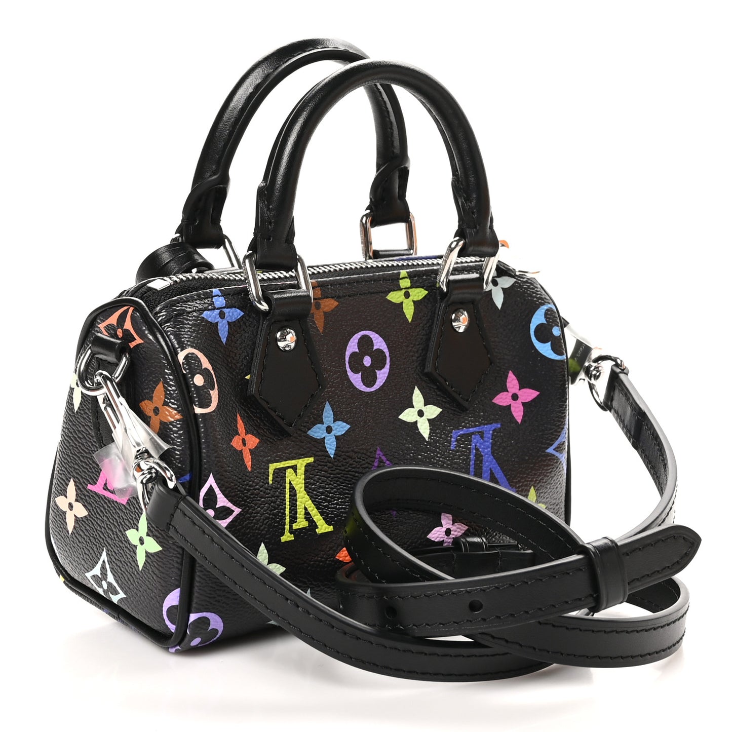LV X TM Monogram Multicolor Nano Speedy Black