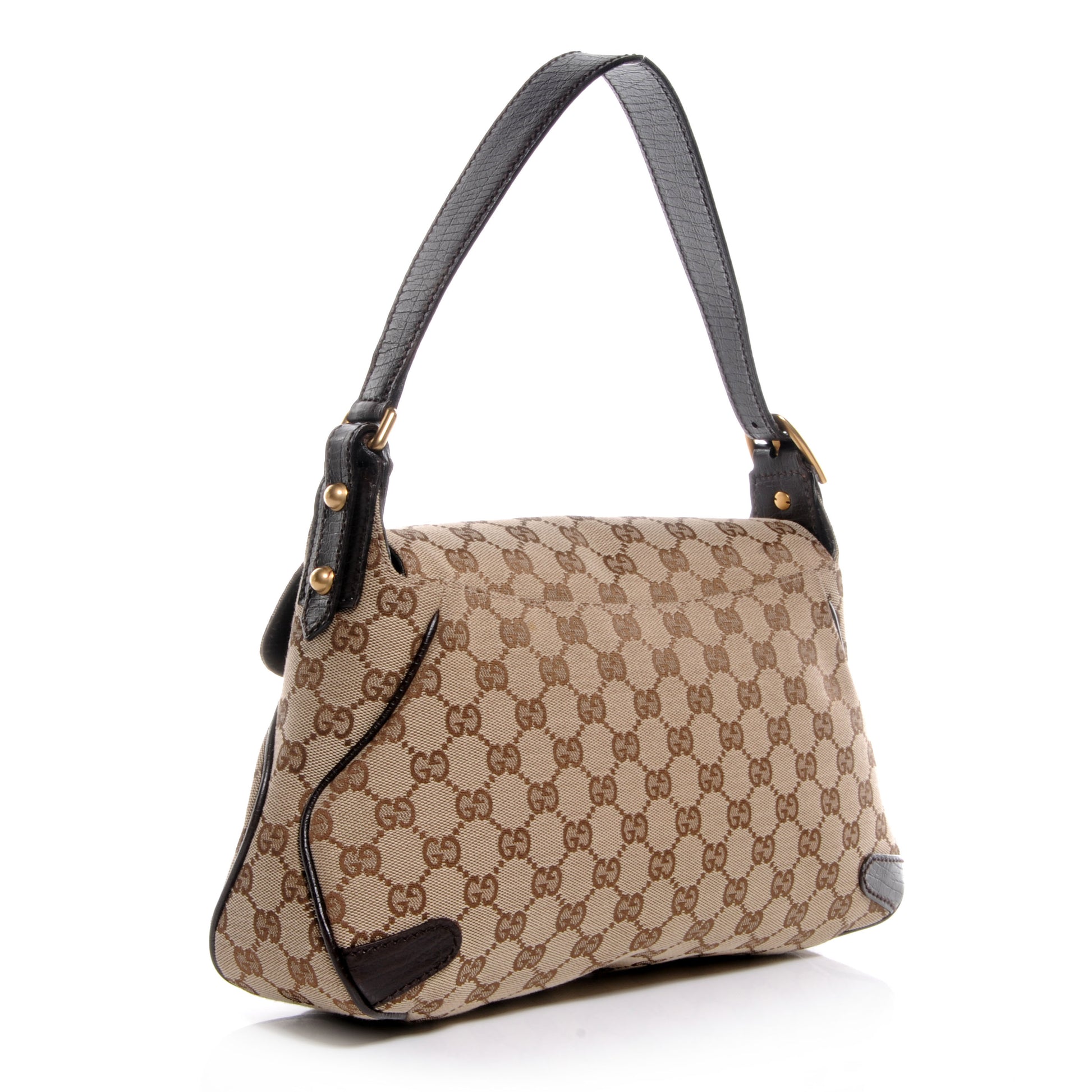 Gucci Monogram Horsebit Chain Flap Brown 3 of 7