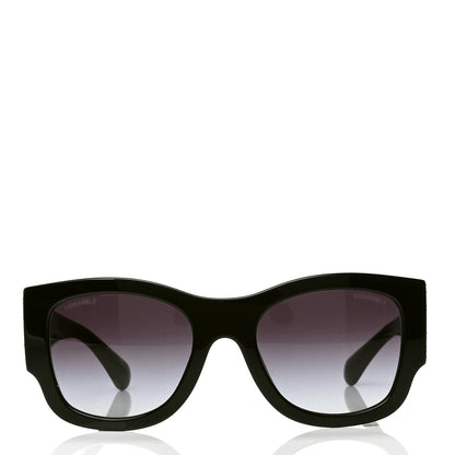 Chanel Acetate Strass Rectangle Sunglasses 5421B Black 2 of 4