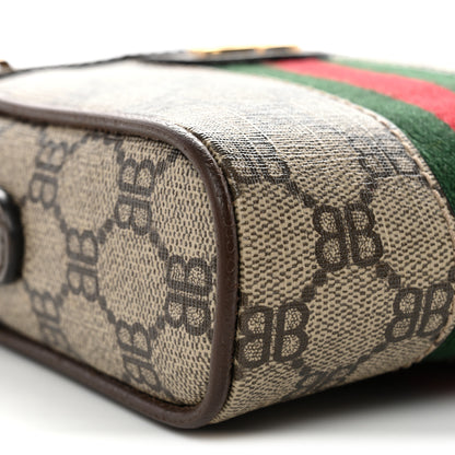 Gucci X BALENCIAGA BB Supreme Monogram Web Mini Ophidia Messenger Beige New Acero 9 of 13