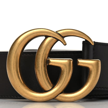 Gucci Moon Calfskin Double G 40mm Belt 95 38 Dark Cocoa 2 of 5