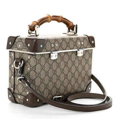 Gucci GG Supreme Monogram Globe-Trotter Beauty Case Brown 3 of 10