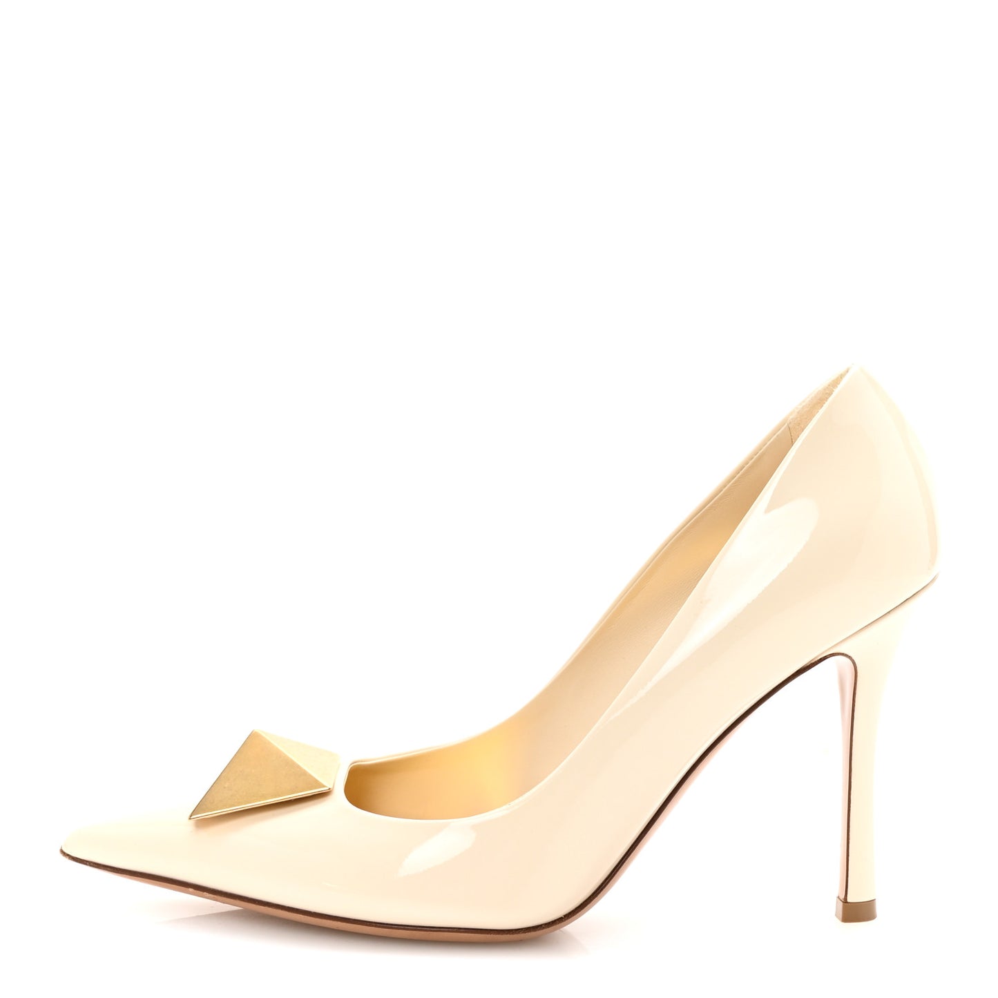 Patent Tonal One Stud 100mm Pumps 37.5 White