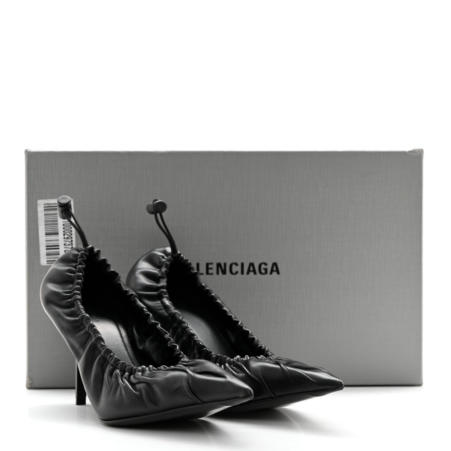 Smooth Nappa Scrunch Knife 80mm Pumps 36 Black