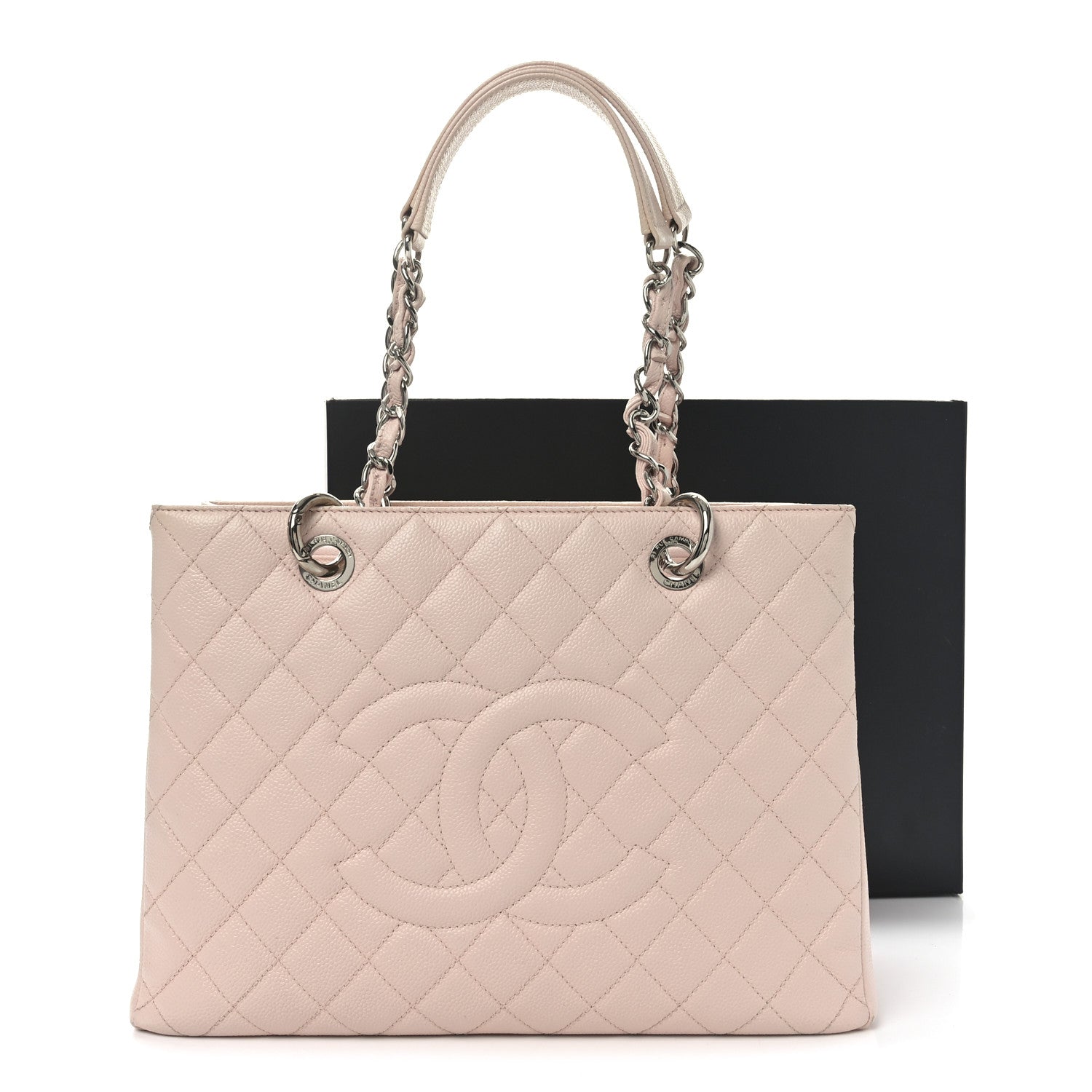 Chanel Caviar Quilted Grand Shopping Tote GST Rose Clair 11 of 11