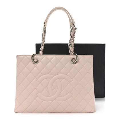 Chanel Caviar Quilted Grand Shopping Tote GST Rose Clair 11 of 11