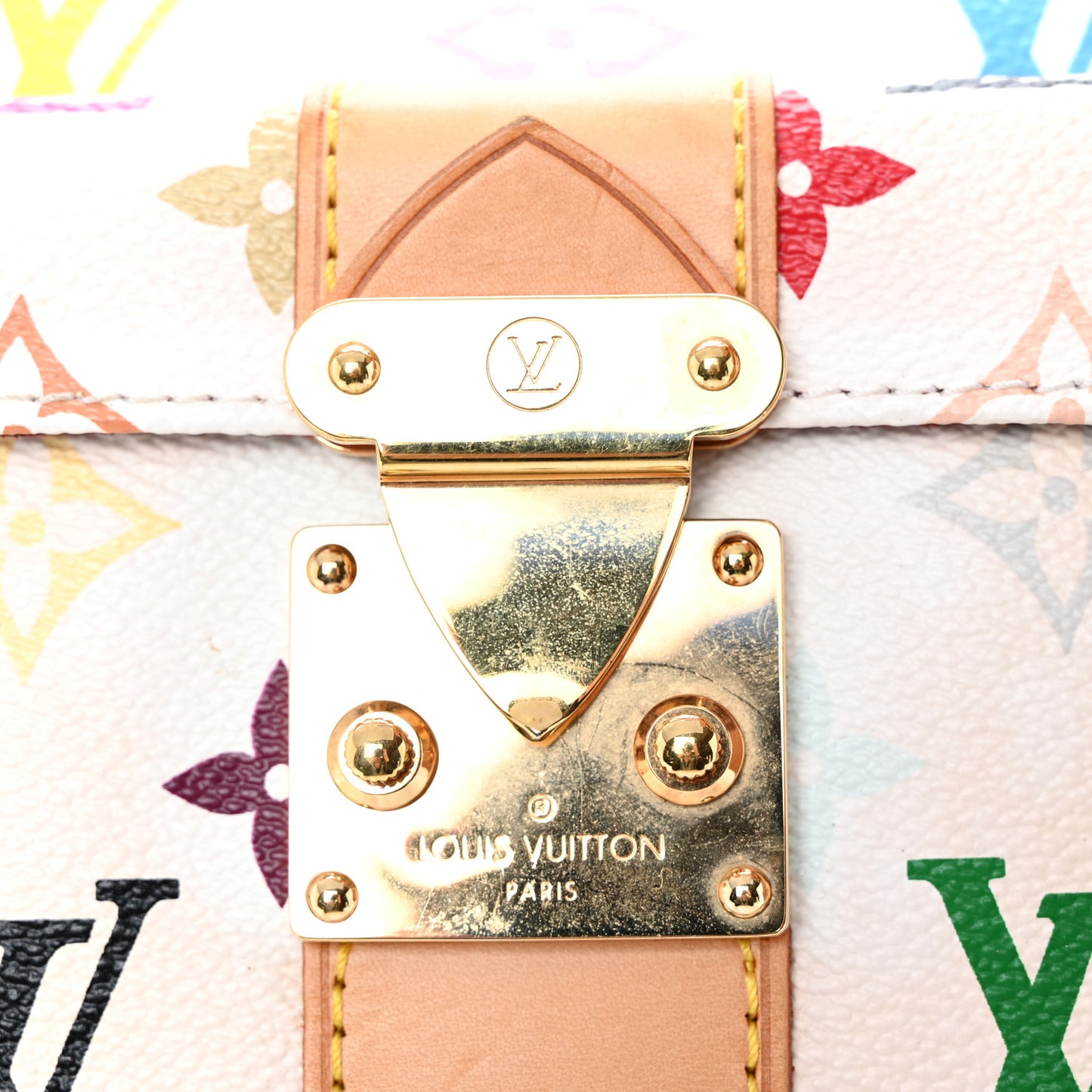 Monogram Multicolor Keepall 45 White