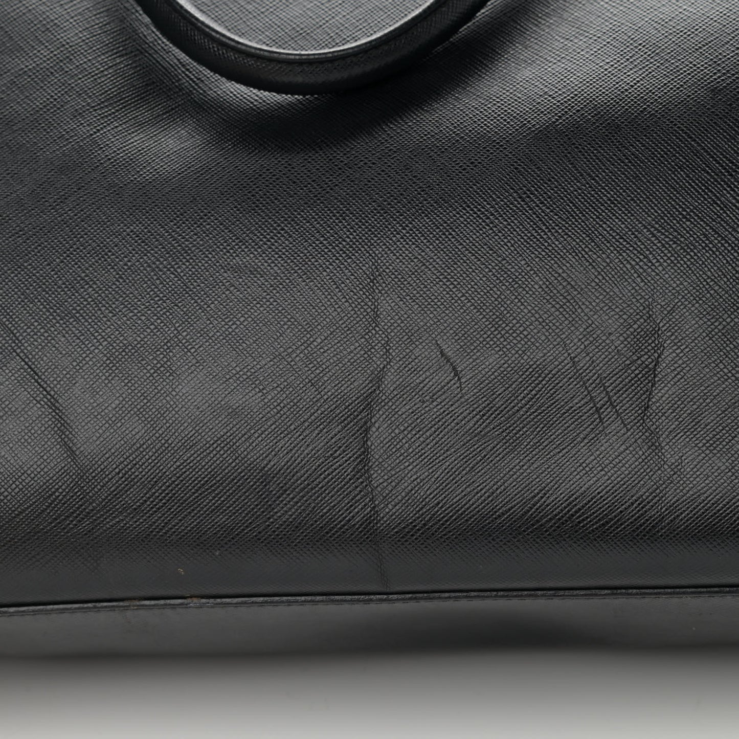 Saffiano Large Galleria Double Zip Tote Black