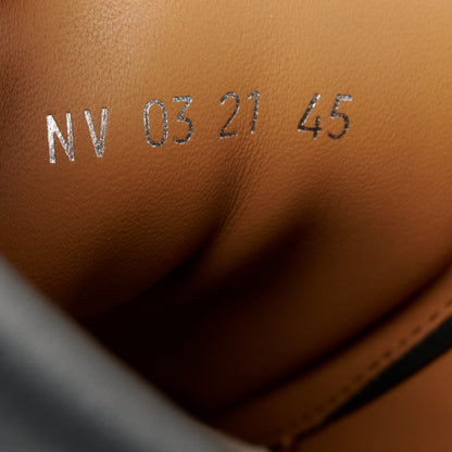 Christian Dior Oblique Calfskin Mens Explorer II Buckle Hiking Boots 45 Black Blue 8 of 9