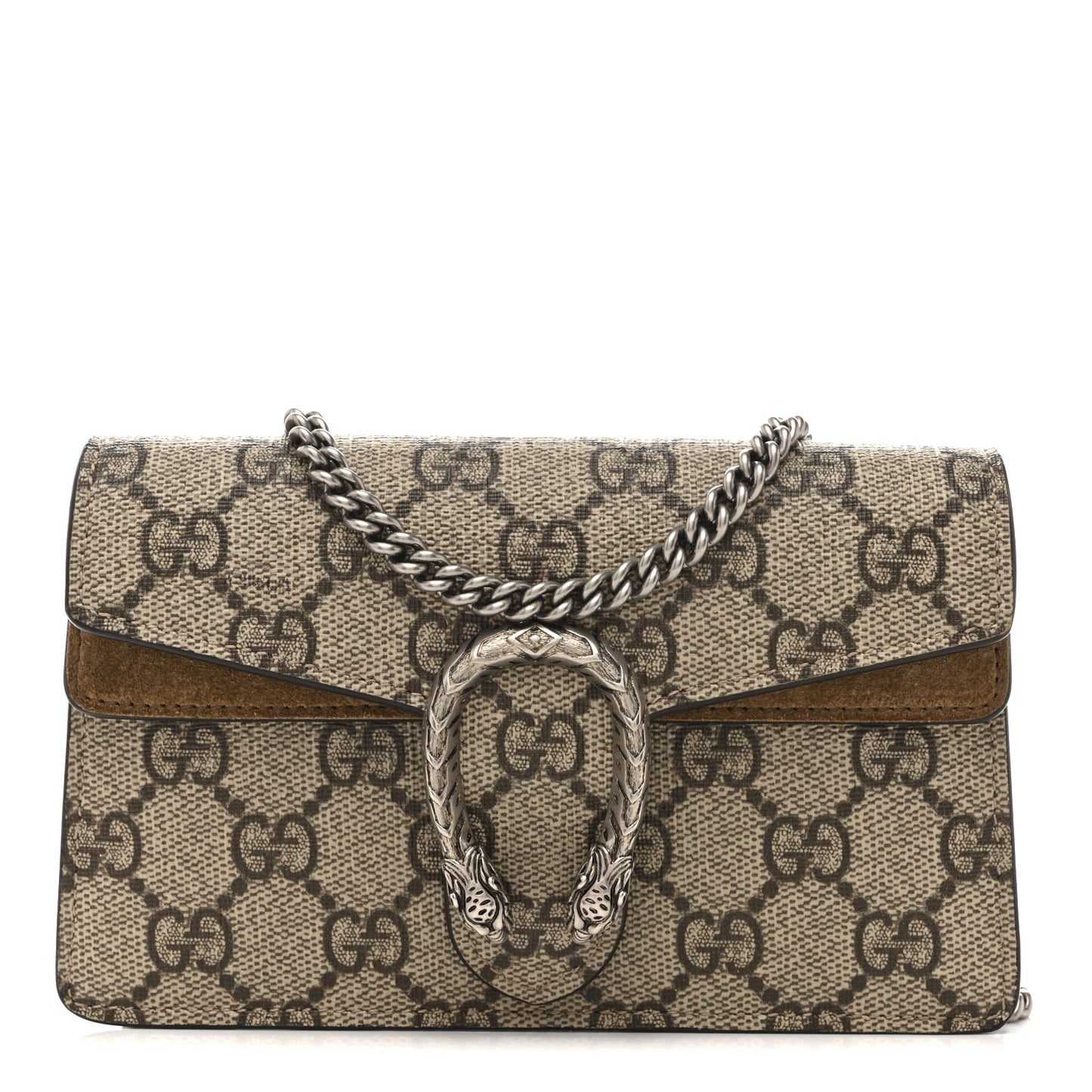 GG Supreme Monogram Super Mini Dionysus Shoulder Bag Taupe