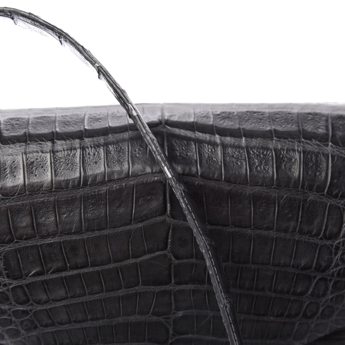 Crocodile Shoulder Bag Grey
