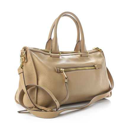 Prada Vitello Daino Shopping Satchel Sughero 3 of 9
