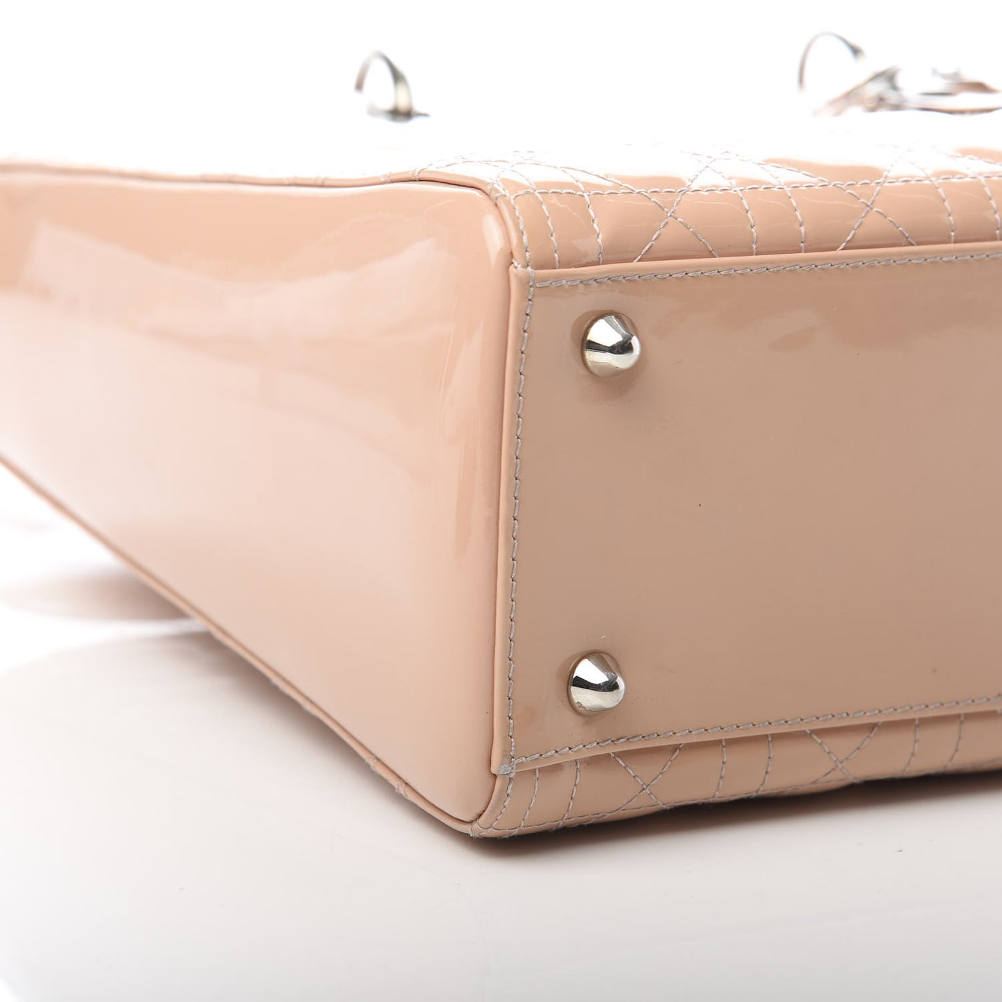 Patent Cannage Large Lady Dior Light Pink