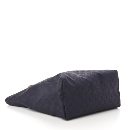 Gucci Nylon Monogram Medium Tote Navy 3 of 9