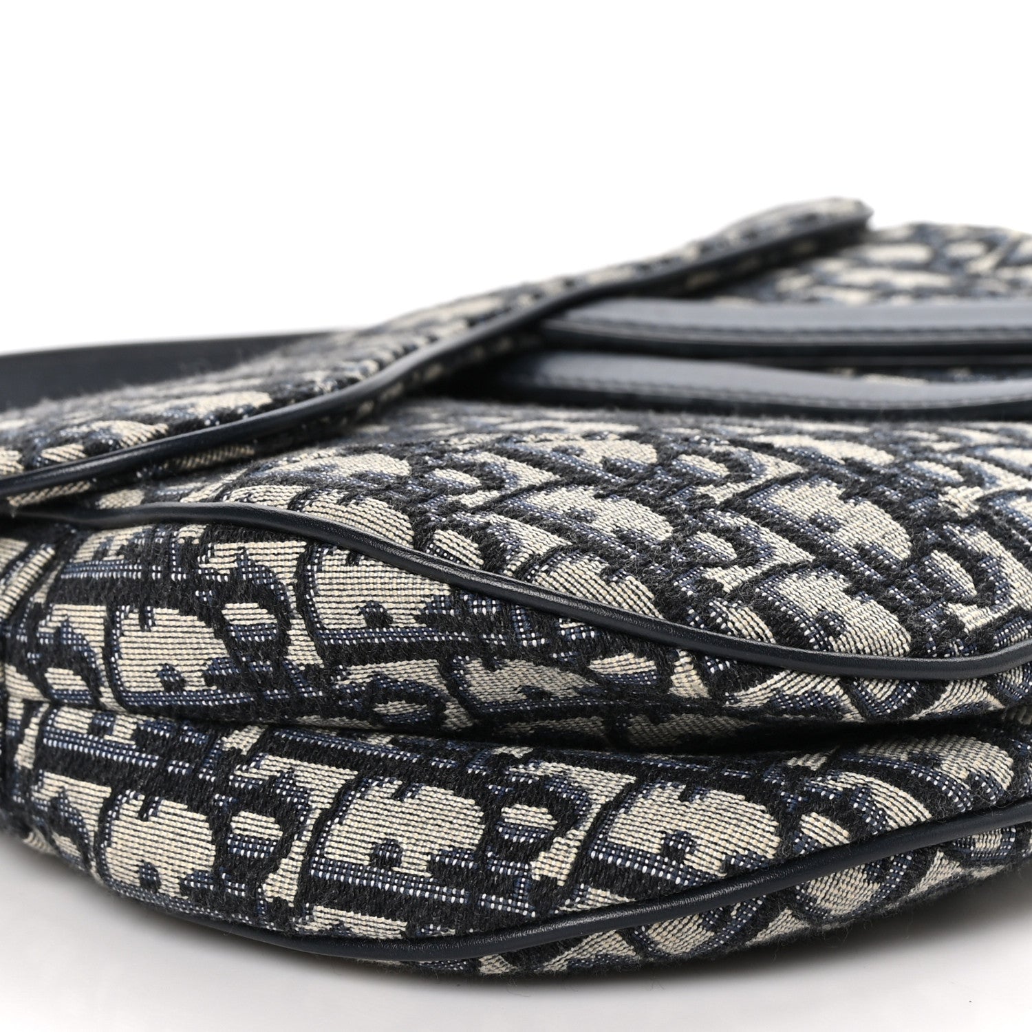 Christian Dior Oblique Saddle Bag Blue 9 of 13