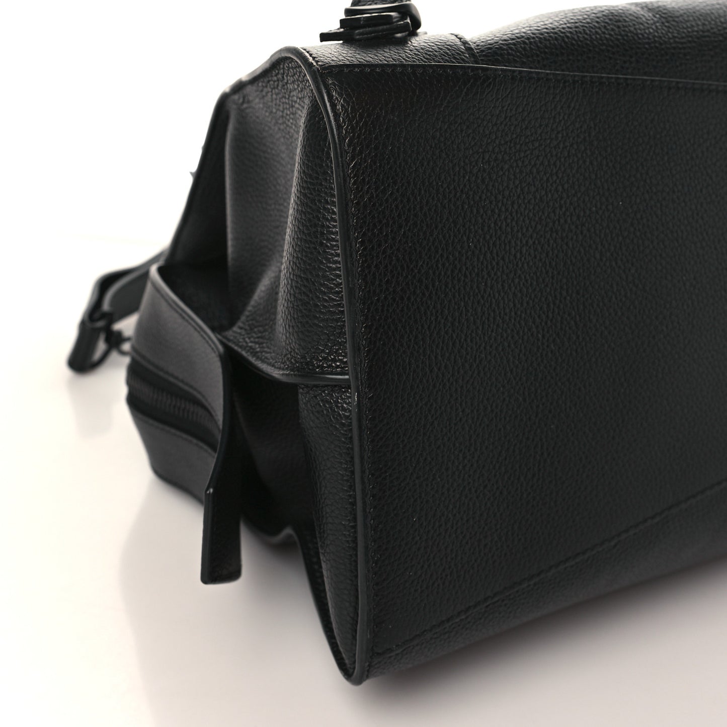 Grained Calfskin Neo Classic Black Hardware Medium City Black