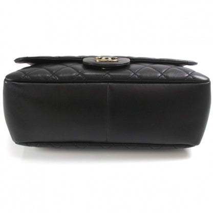 Chanel Lambskin Classic Jumbo Flap Zip Top Tote 2011 Black 4 of 11