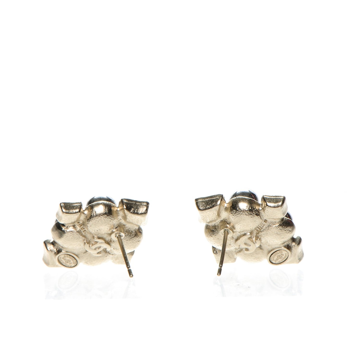 Crystal CC Earrings Gold Blue Red