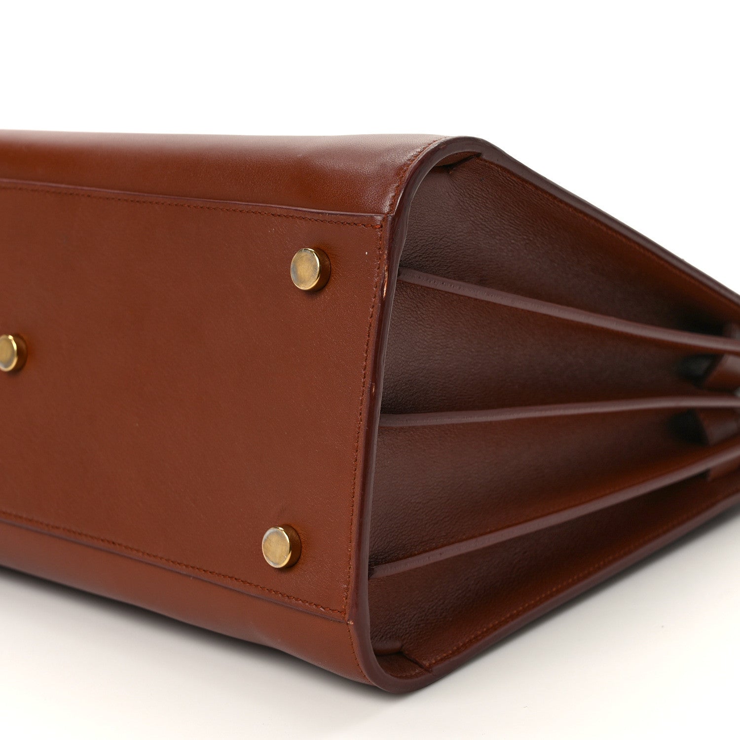 Saint Laurent Calfskin Small Sac De Jour Cognac 9 of 11