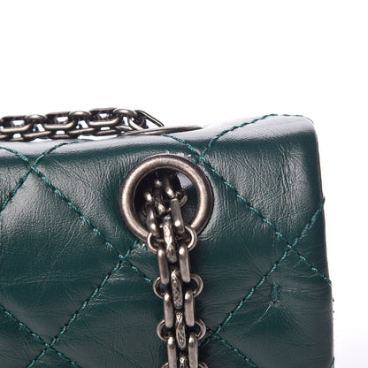 Chanel Aged Calfskin Quilted 2.55 Reissue 226 Flap Green 11 of 13
