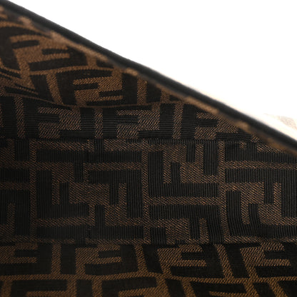 Fendi Fabric Jacquard FF 1974 Medium Baguette Tobacco Moro Black 5 of 9