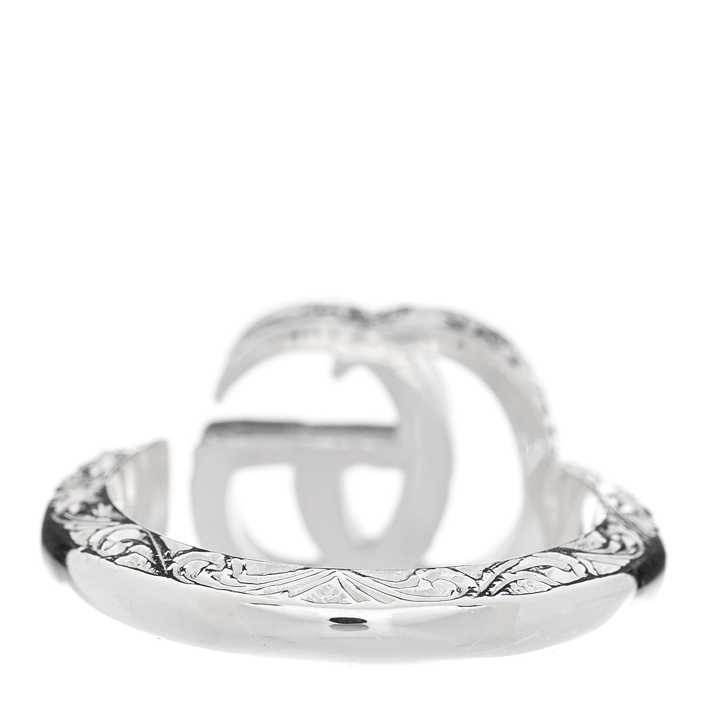 Sterling Silver GG Marmont Key Motif Ring 53 6.5