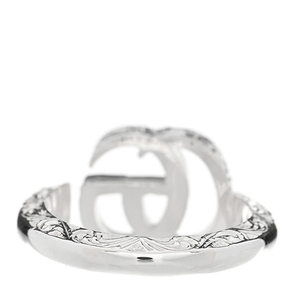 Gucci Sterling Silver GG Marmont Key Motif Ring 53 6.5 3 of 6