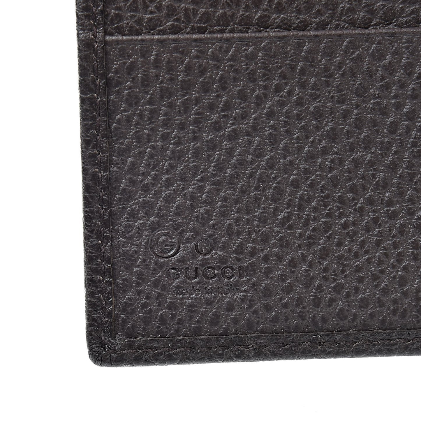Monogram Bi-Fold Wallet Dark Brown