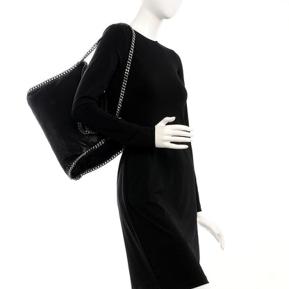 Stella McCartney Shaggy Deer Falabella Fold Over Tote Black 2 of 11